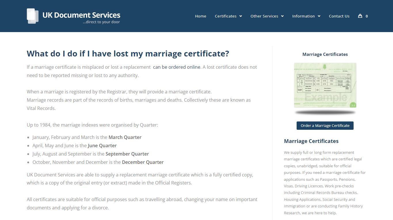 What do I do if I have lost my marriage certificate?