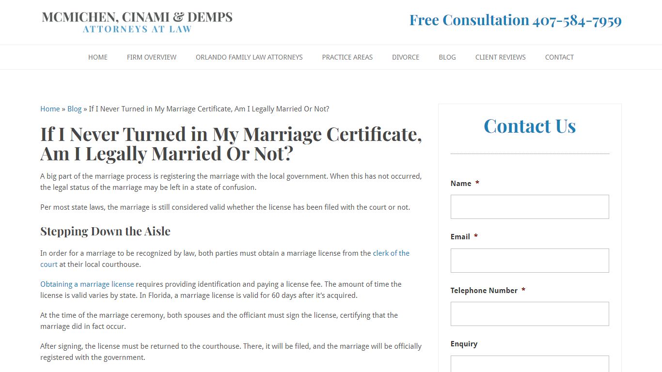 If I Never Turned in My Marriage Certificate, Am I Legally Married Or ...